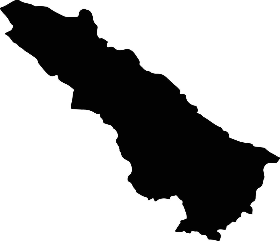 Thach Thanh Vietnam silhouette map vector