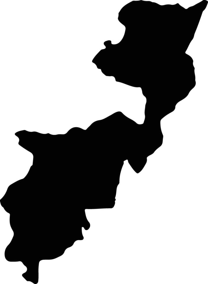 Thadiq Saudi Arabia silhouette map vector