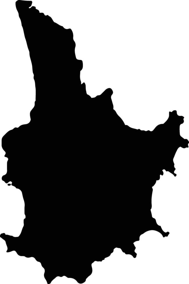 Thalang Thailand silhouette map vector