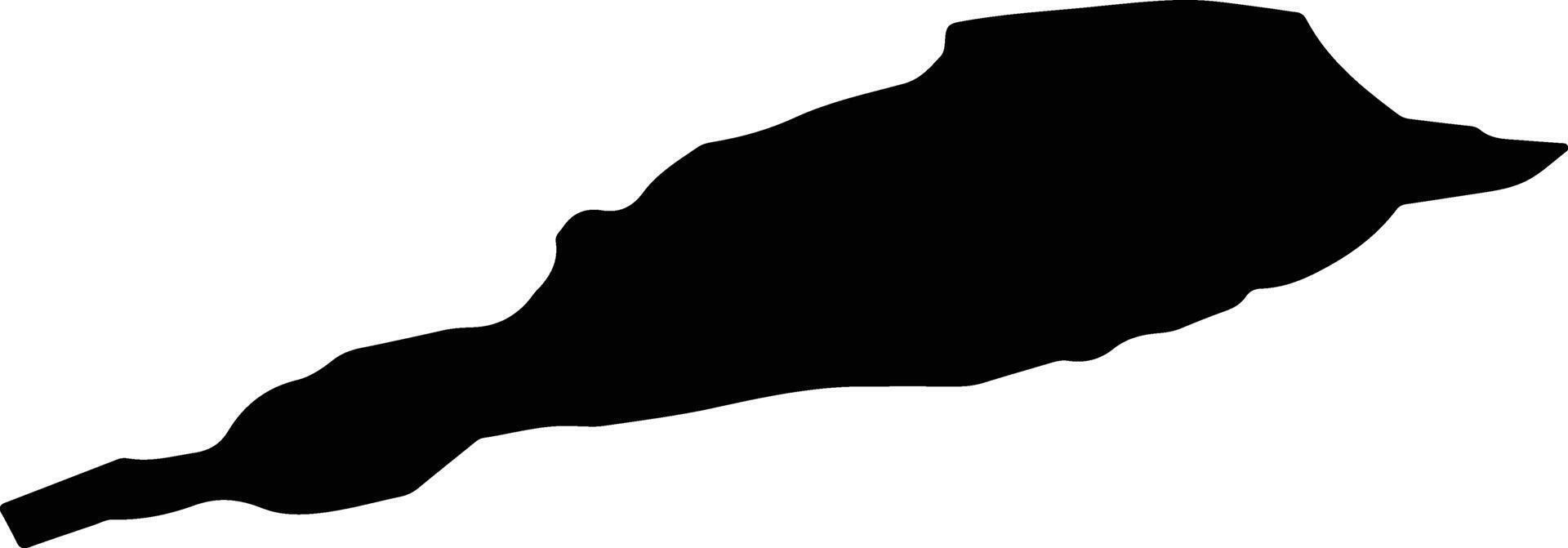 Thal Switzerland silhouette map vector