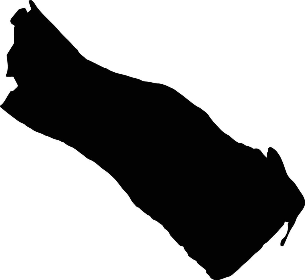 Thanh Phu Vietnam silhouette map vector