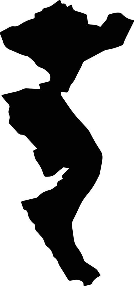Thanh Thuy Vietnam silhouette map vector