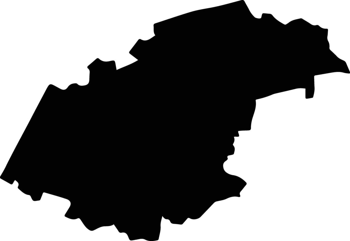 Thanh Tri Vietnam silhouette map vector