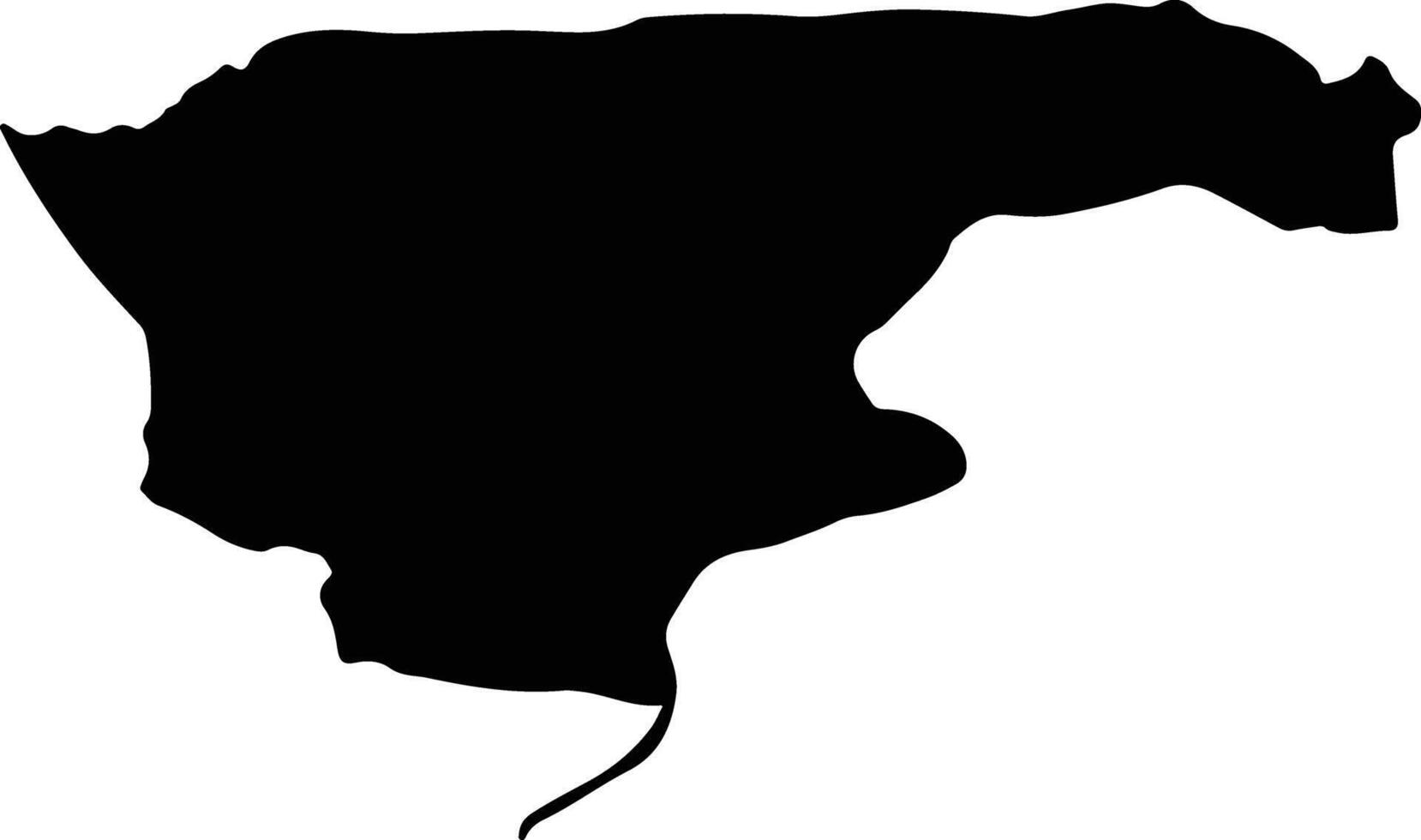 Thaphabath Laos silhouette map vector