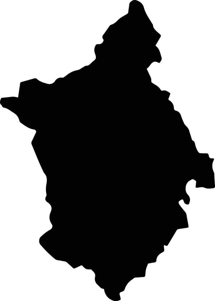 Thayarwady Myanmar silhouette map vector