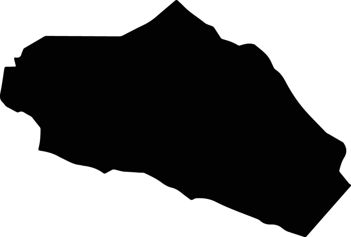 Theodorine Saint Lucia silhouette map vector