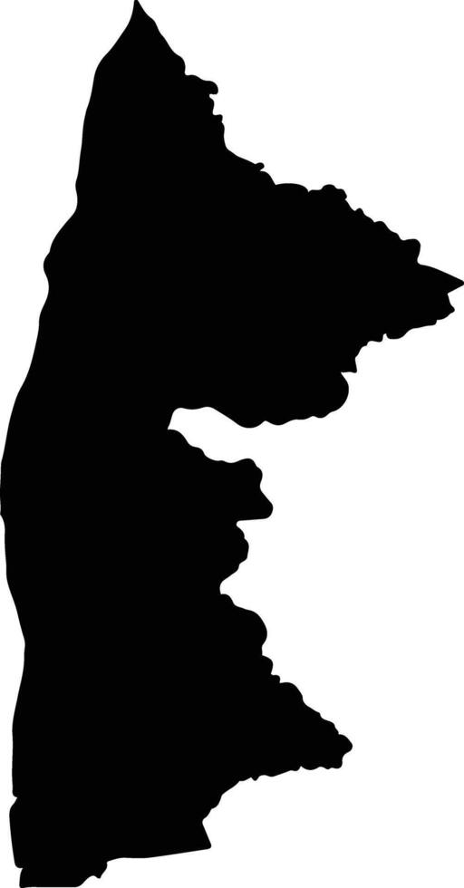 Thep Sathit Thailand silhouette map vector