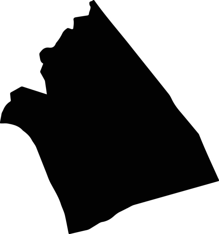 Thi xa Hong Ngu Vietnam silhouette map vector