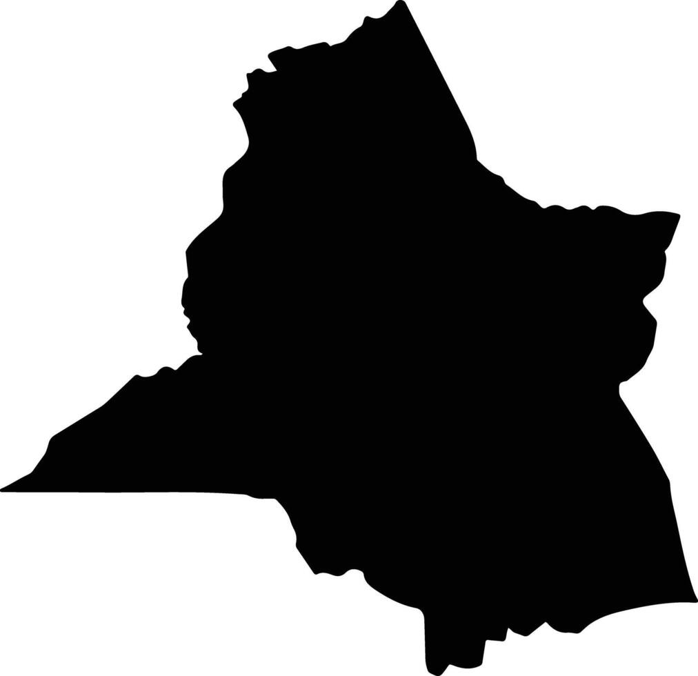 Thma Puok Cambodia silhouette map vector