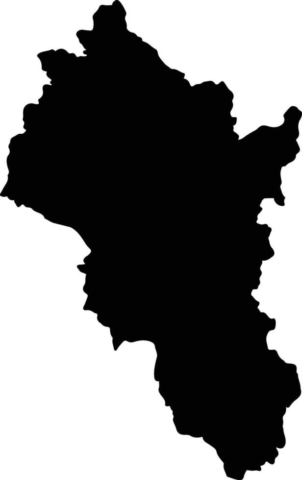 Thoen Thailand silhouette map vector