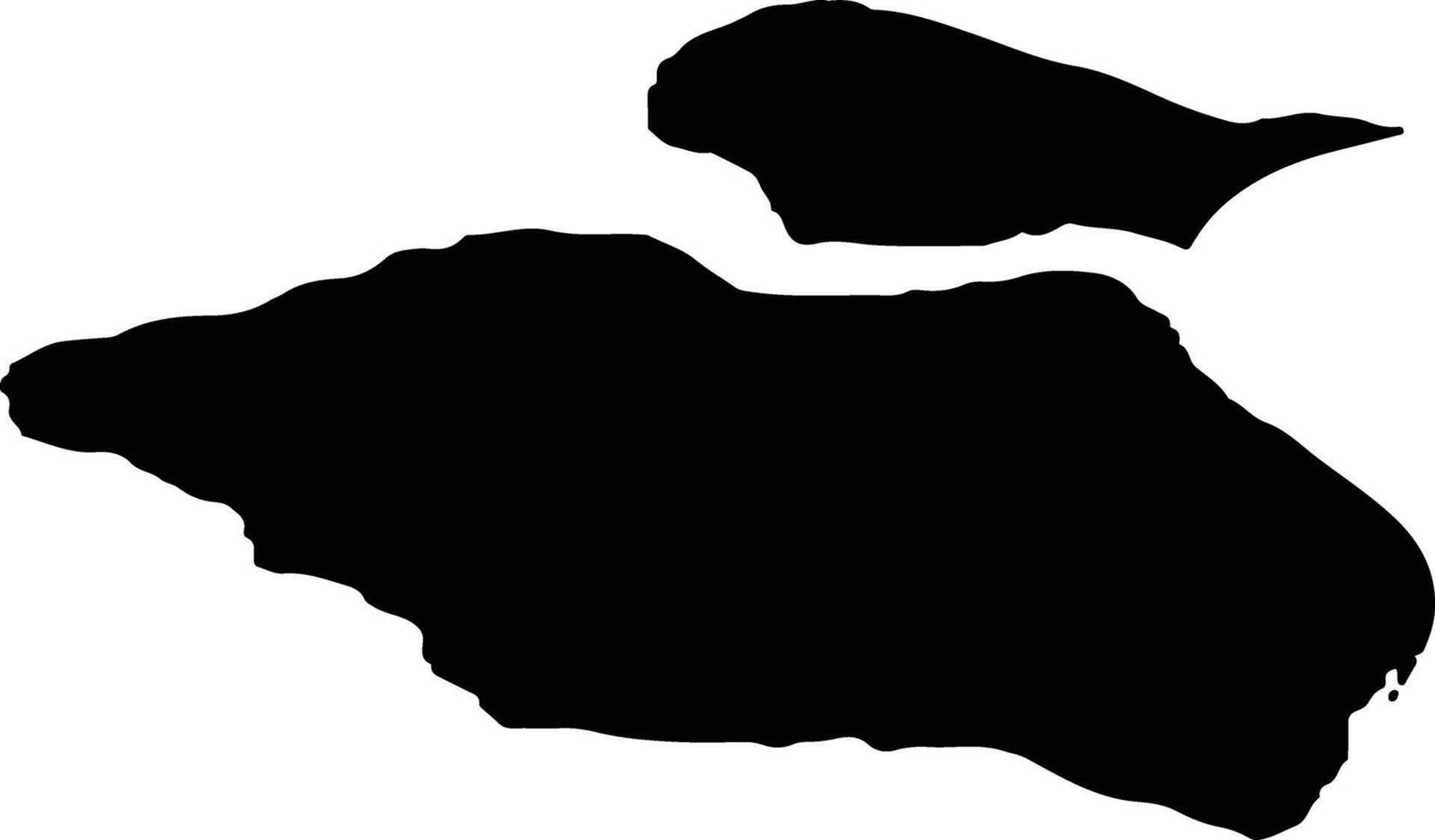 Tholen Netherlands silhouette map vector