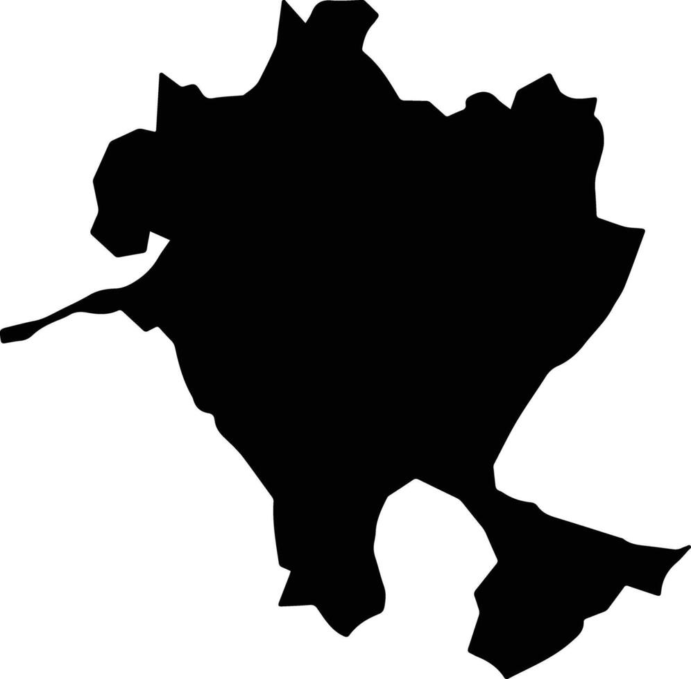 Thota ea Moli Lesotho silhouette map vector