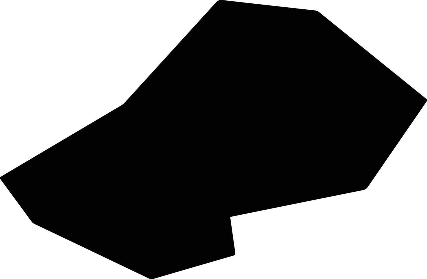 Thrinia Cyprus silhouette map vector