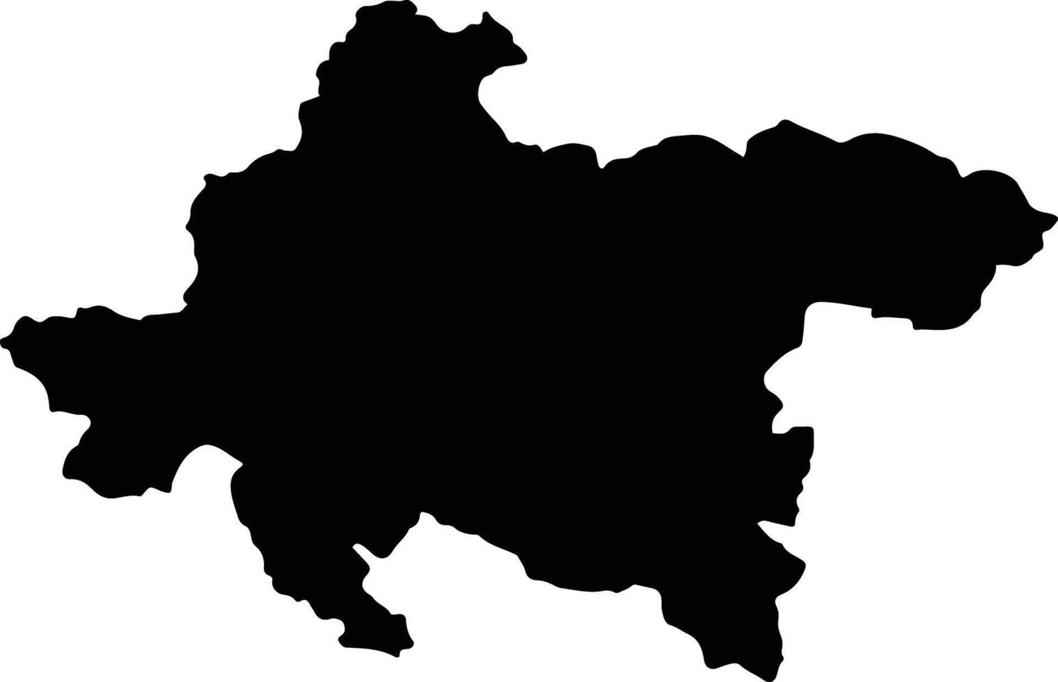 Thuan Chau Vietnam silhouette map vector