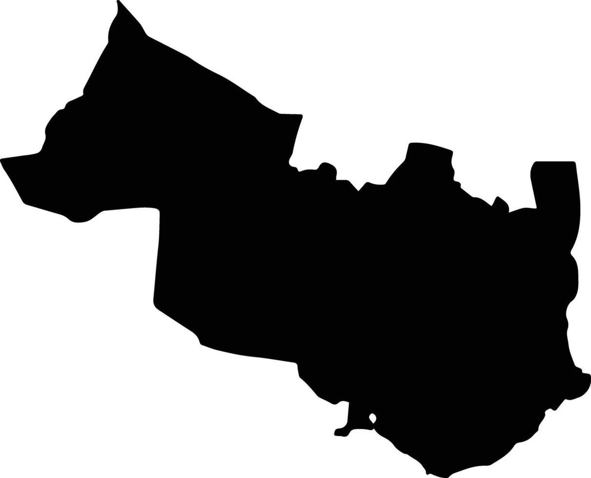 Thuan Nam Vietnam silhouette map vector