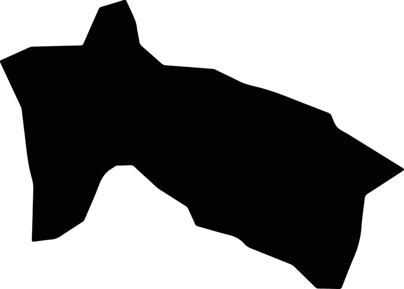 Thula Yemen silhouette map vector