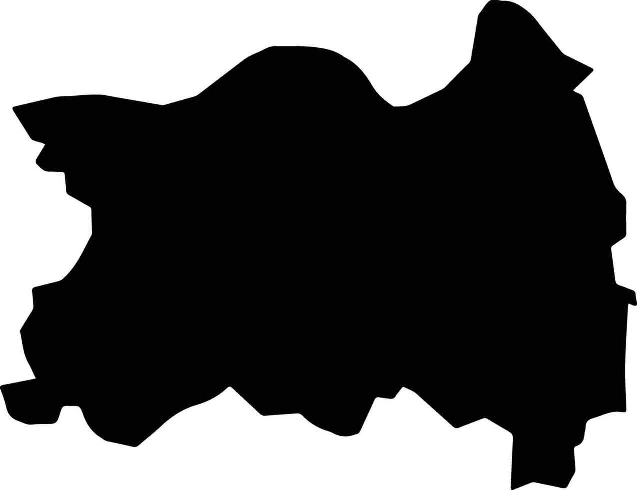 Thuan Thanh Vietnam silhouette map vector
