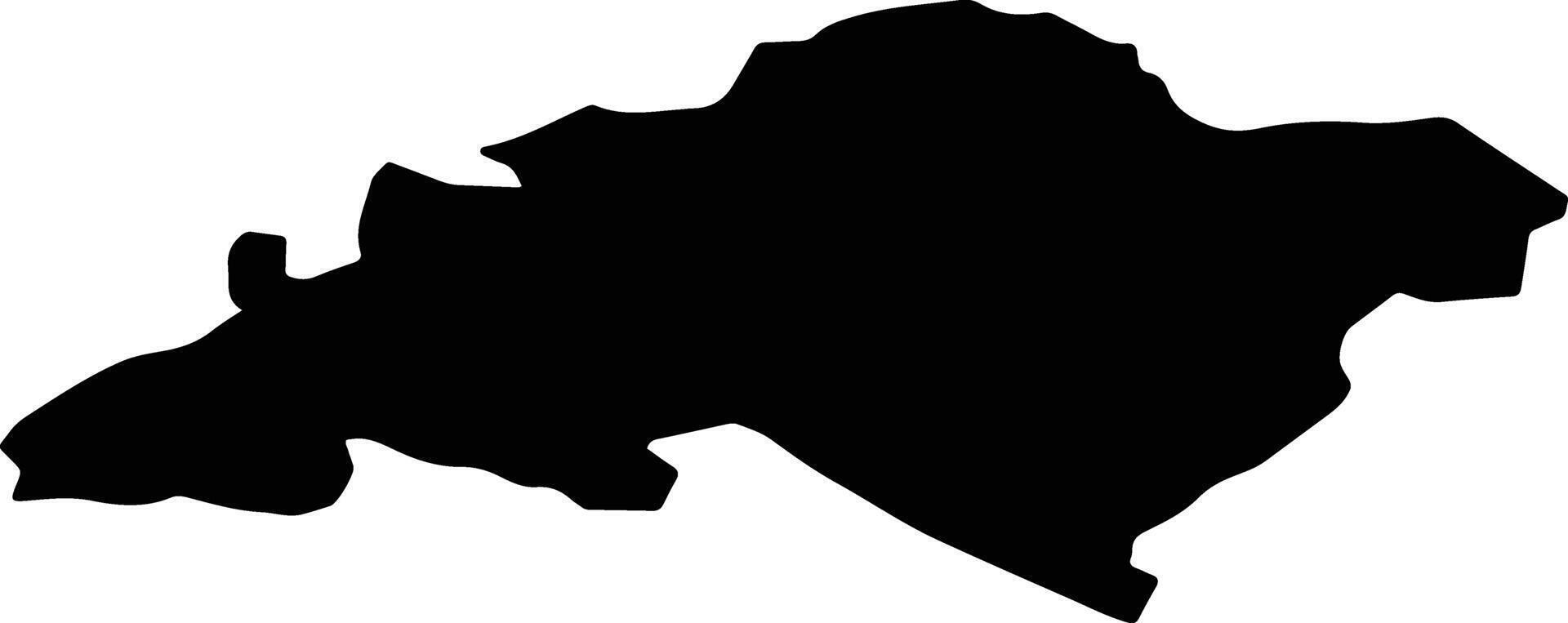 Thun Switzerland silhouette map vector