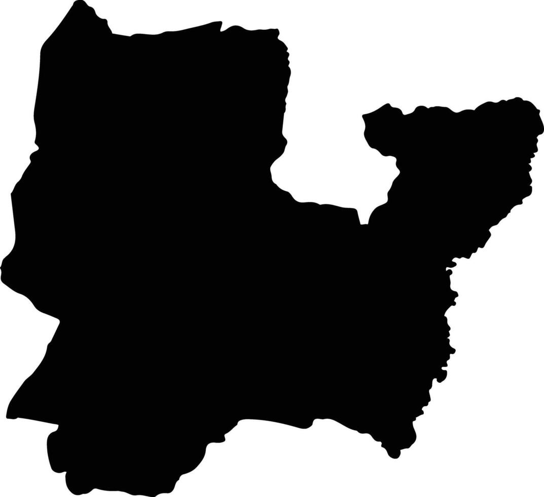 Thung Fon Thailand silhouette map vector