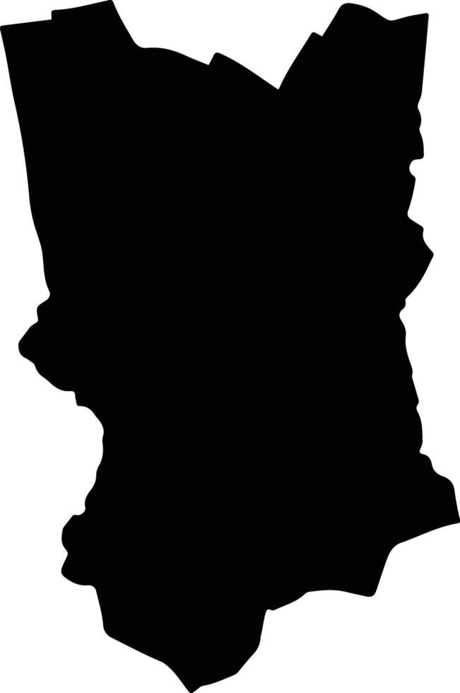 Thung Khru Thailand silhouette map vector