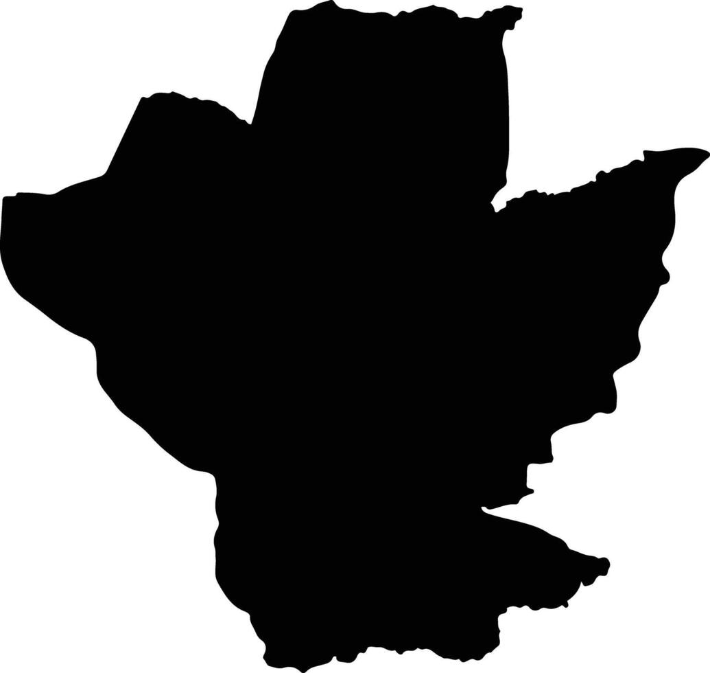 Thung Si Udom Thailand silhouette map vector