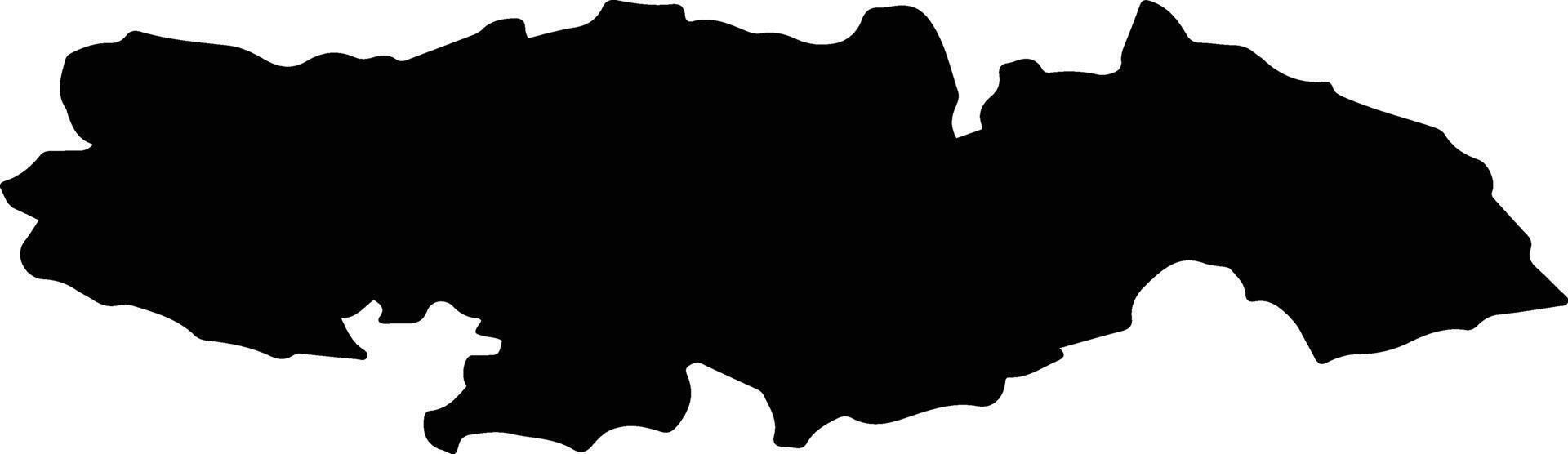 THURLES LEA 5 Ireland silhouette map vector