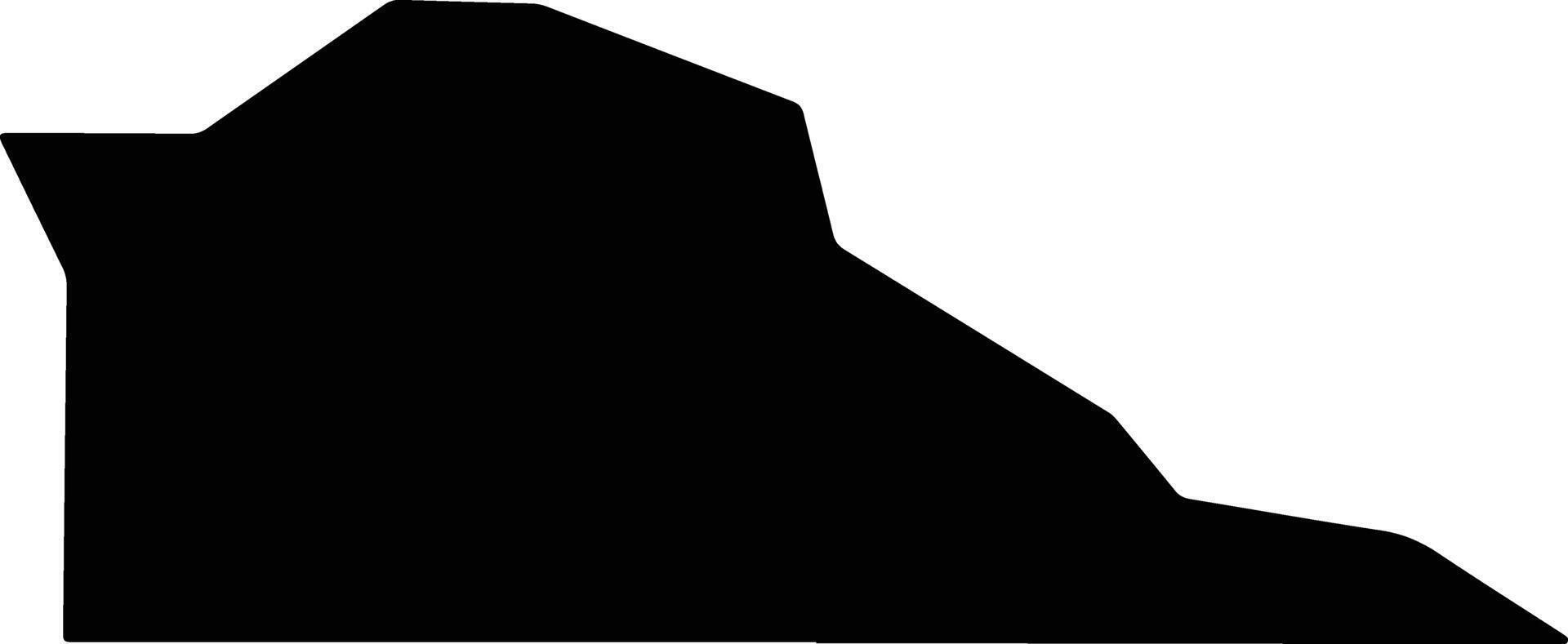 Thurston United States silhouette map vector