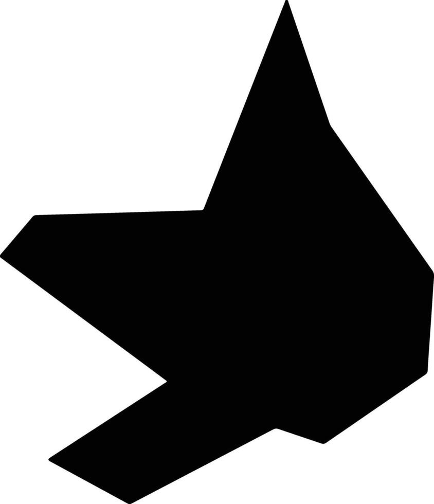 Tianerxian China silhouette map vector