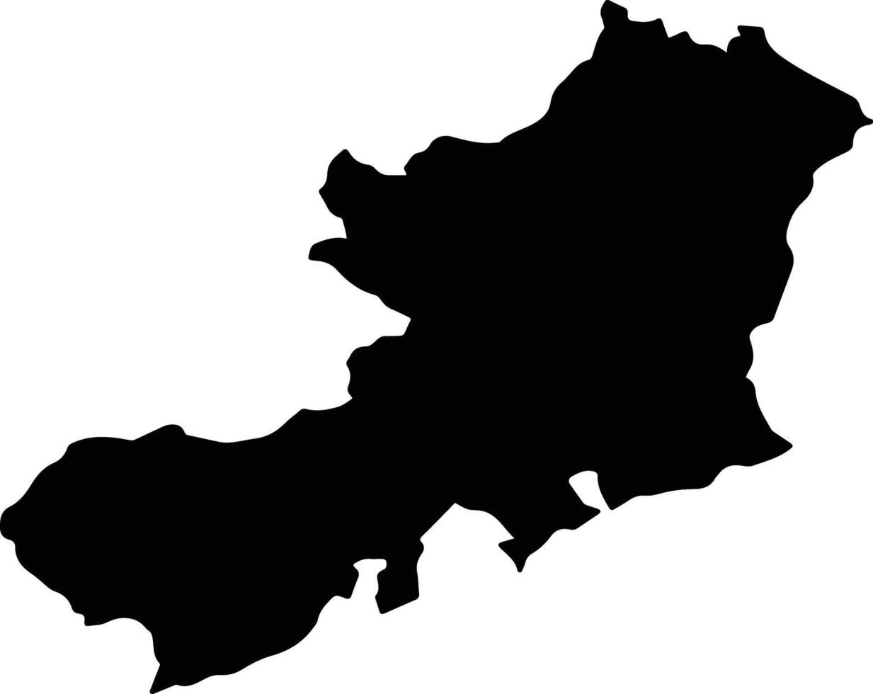 Tianguistengo Mexico silhouette map vector