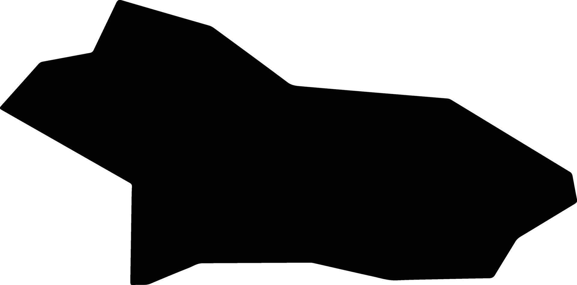 Tianshuishi China silhouette map vector