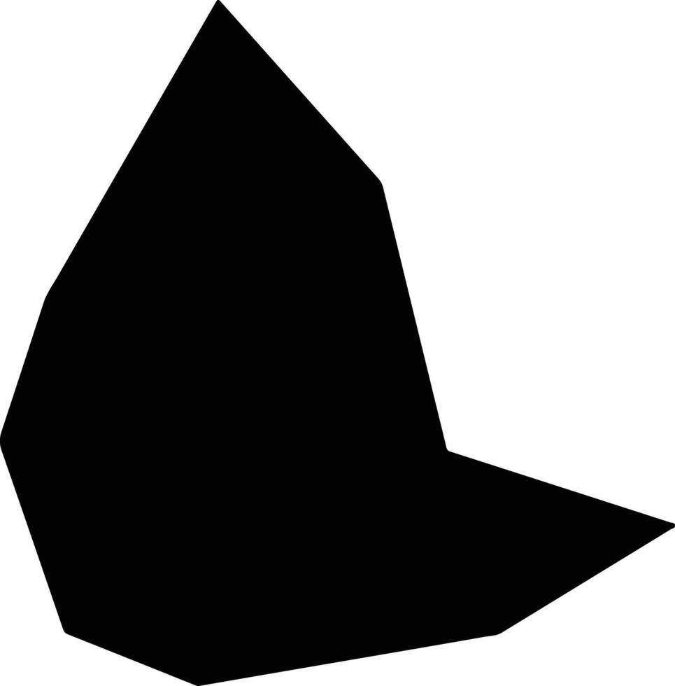 Tianzhenxian China silhouette map vector