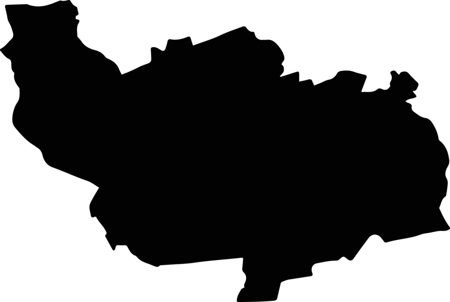 TIBANESTI Romania silhouette map vector