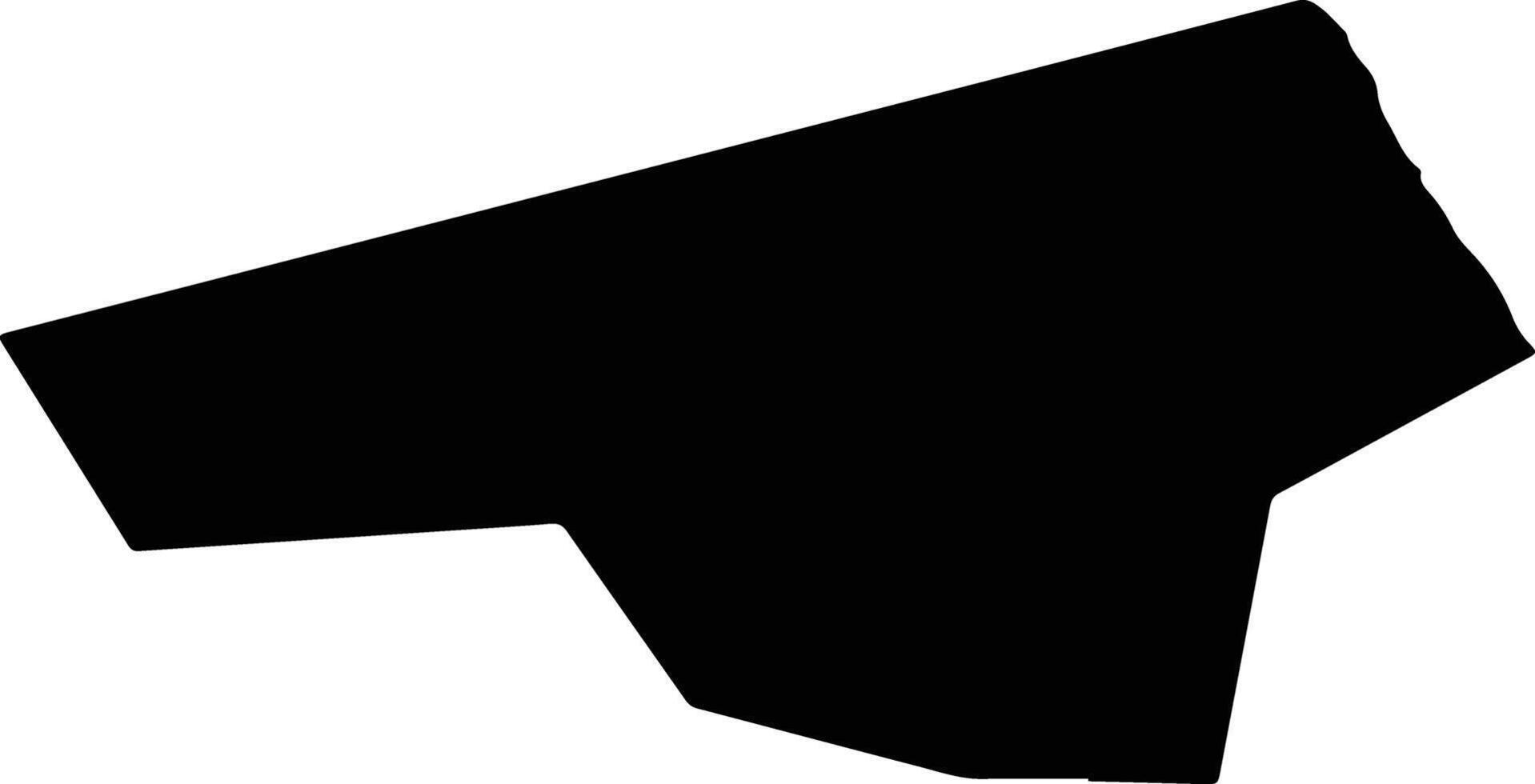 Tibau Brazil silhouette map vector