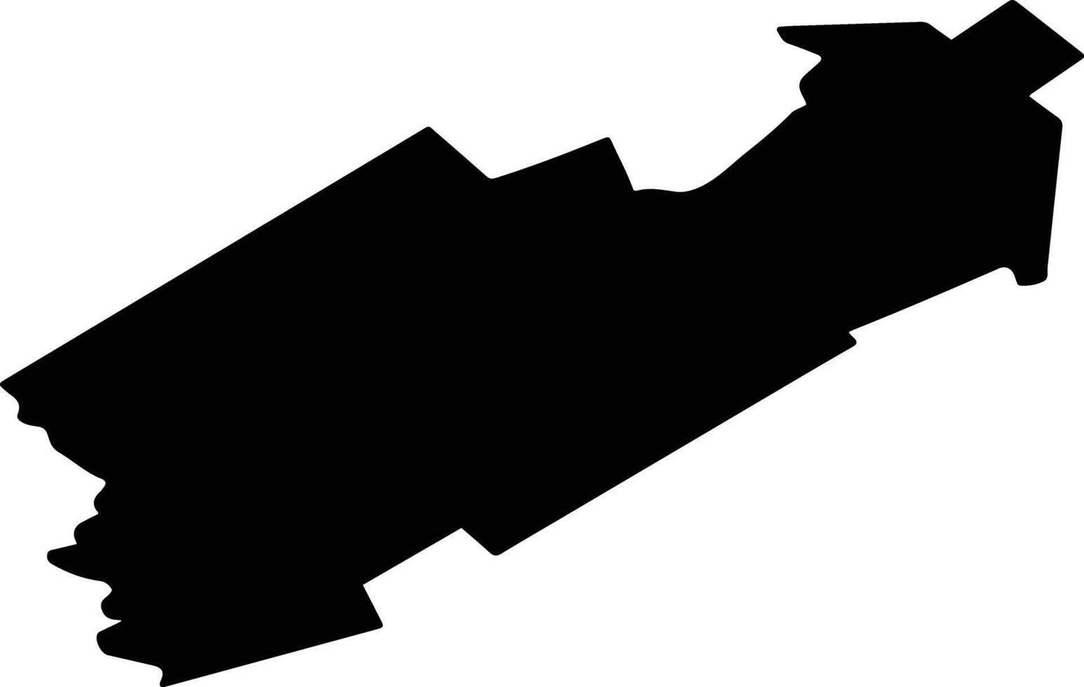 TIGANESTI Romania silhouette map vector