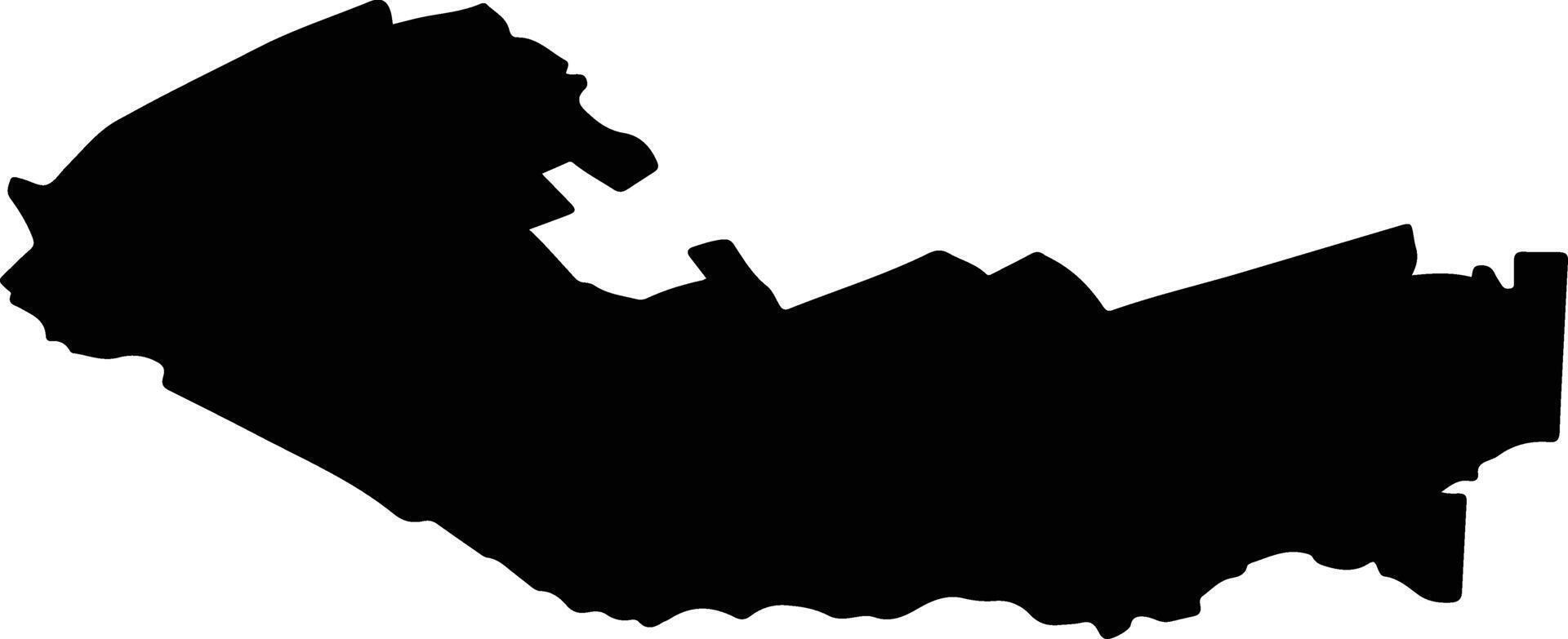 TIGANASI Romania silhouette map vector