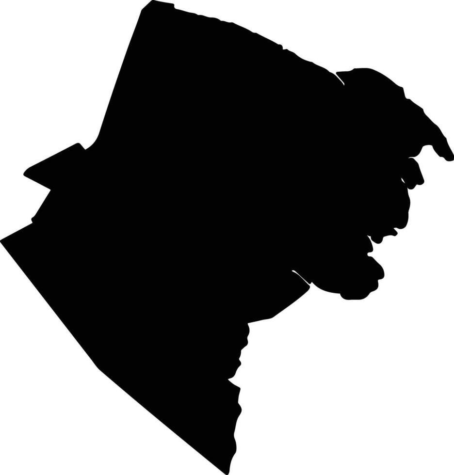 Tigre Argentina silhouette map vector