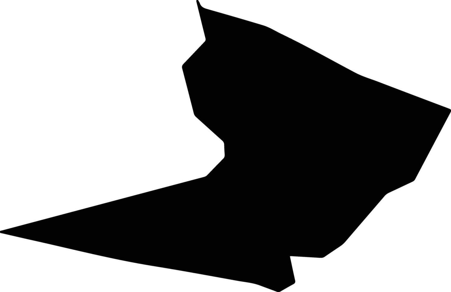 Tikrit Iraq silhouette map vector