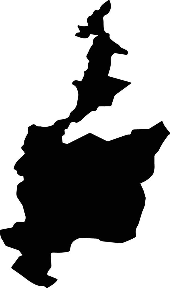 Timilpan Mexico silhouette map vector