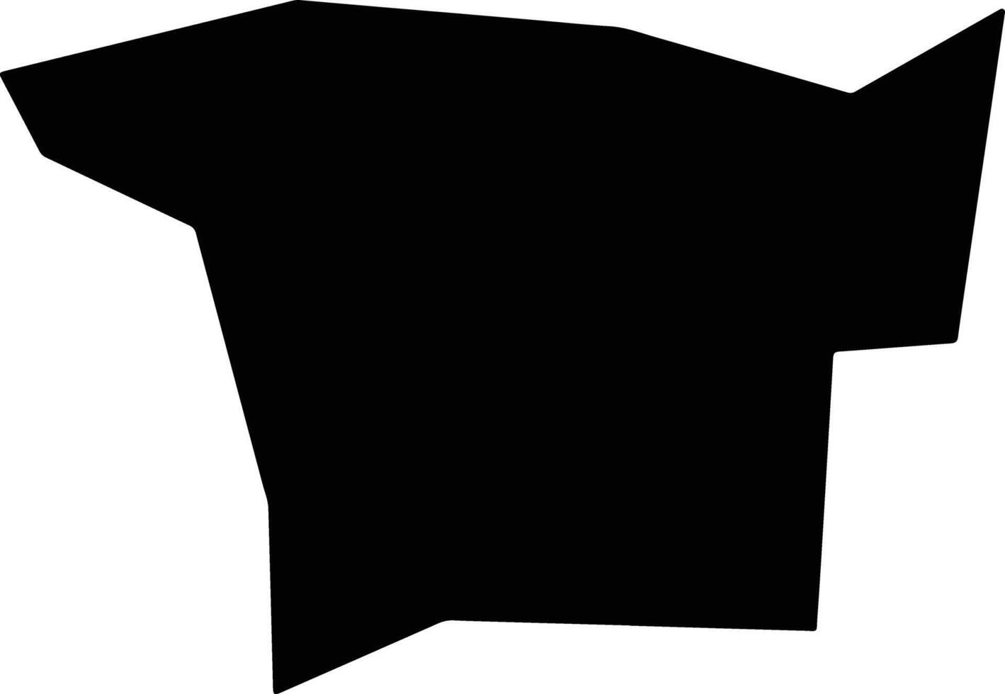 Timiryazevskiy Kazakhstan silhouette map vector