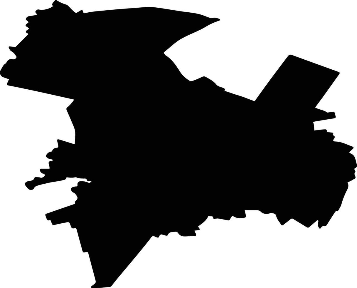 TIMISOARA Romania silhouette map vector