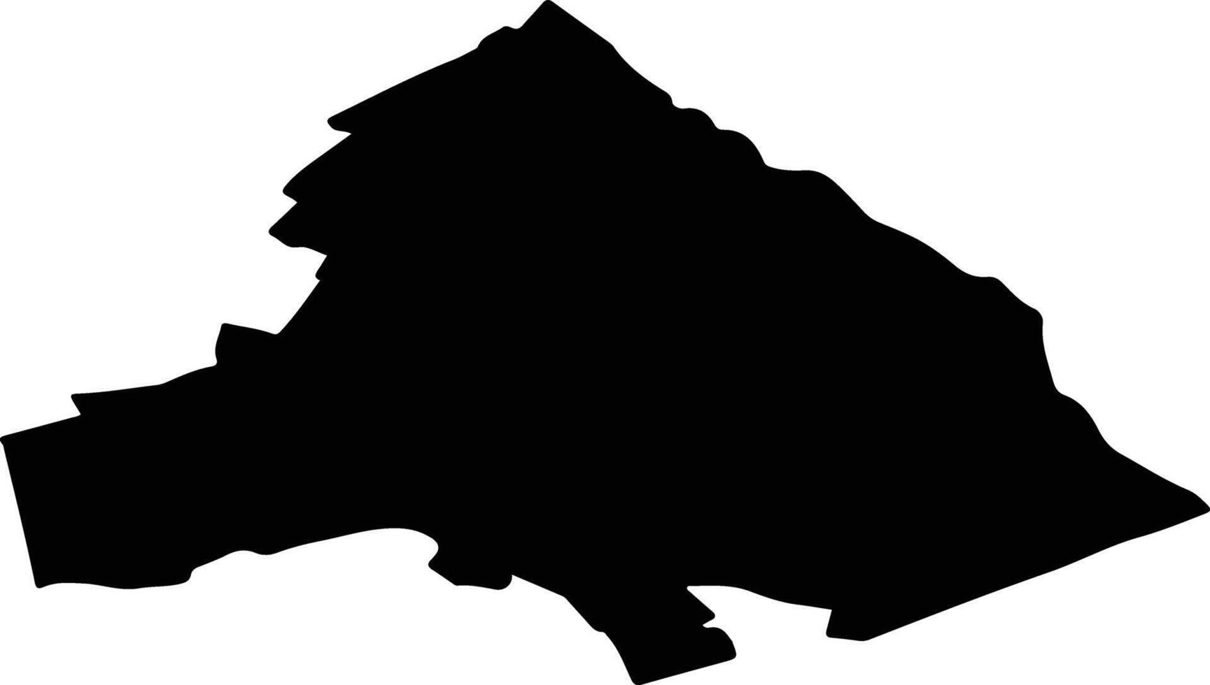 TIMISESTI Romania silhouette map vector