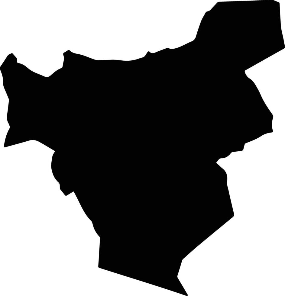 Tingambato Mexico silhouette map vector