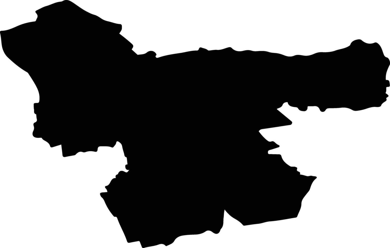 TINCA Romania silhouette map vector