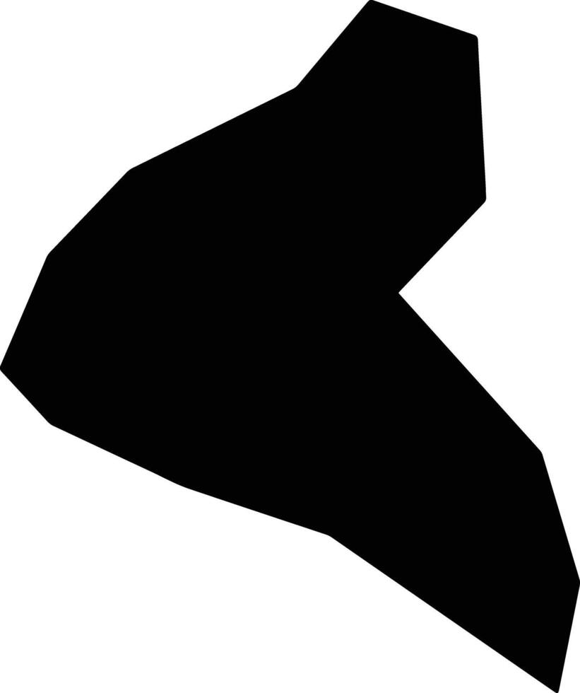 Tingey Uganda silhouette map vector