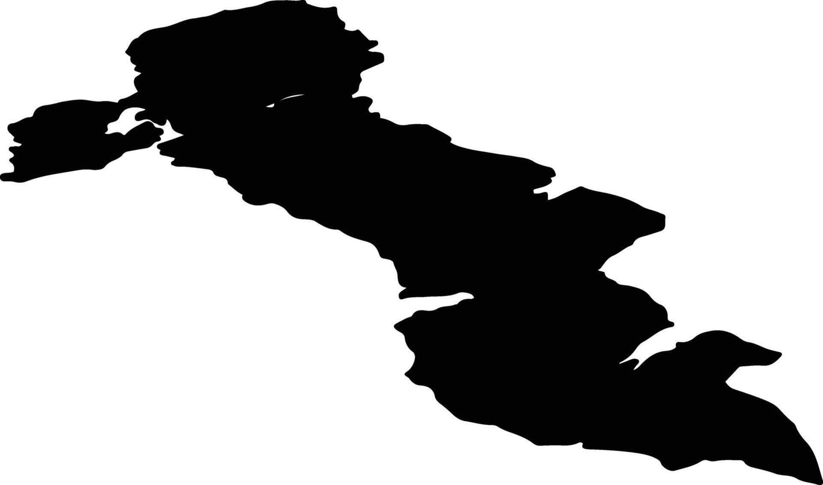 Tingvoll nor Norway silhouette map vector