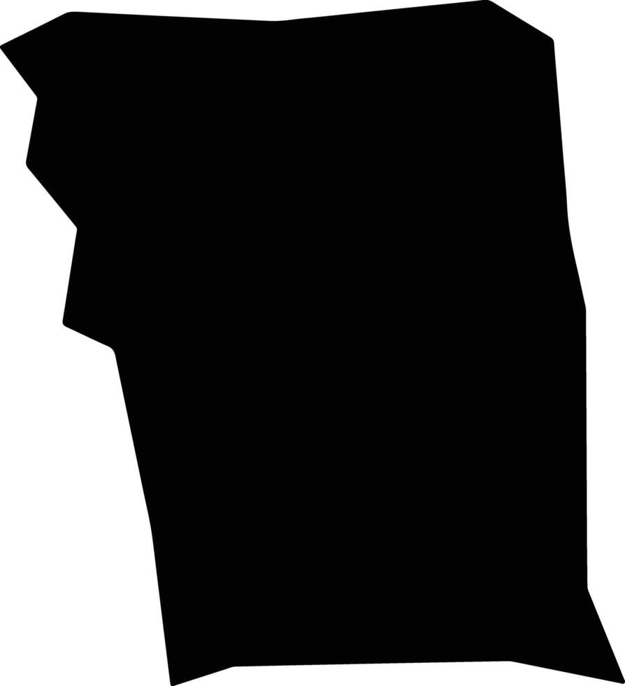 Tintane Mauritania silhouette map vector
