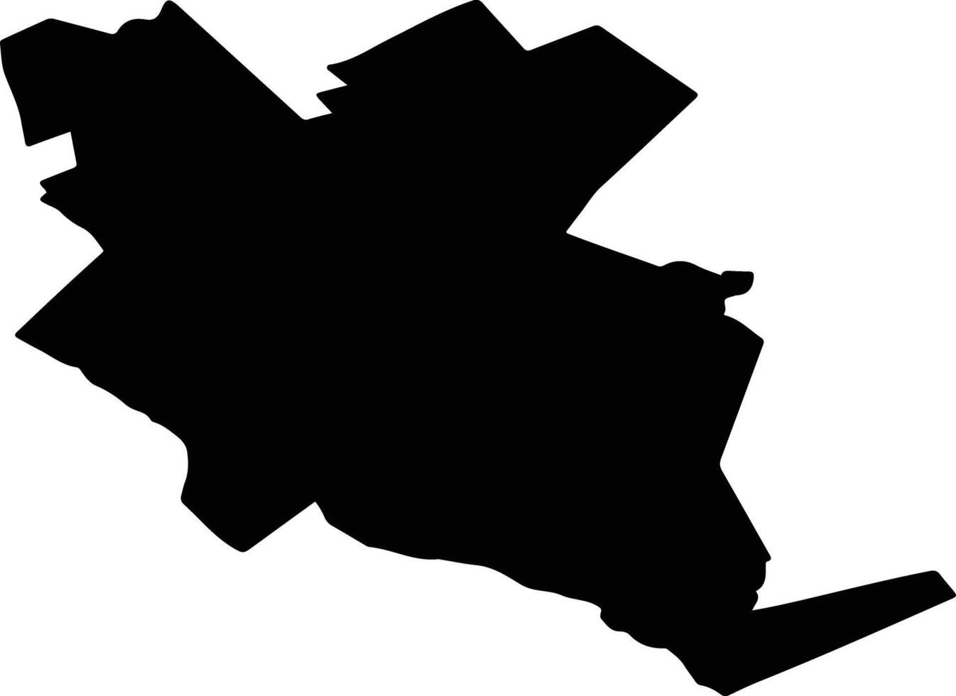 TINTESTI Romania silhouette map vector