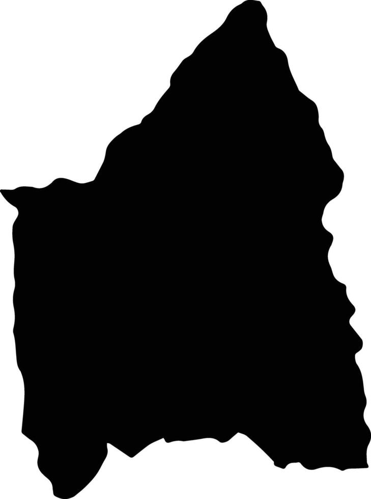 Tipacoque Colombia silhouette map vector