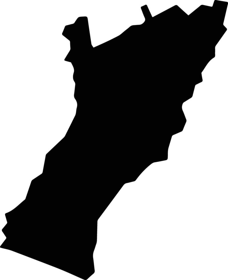 Tiquisate Guatemala silhouette map vector