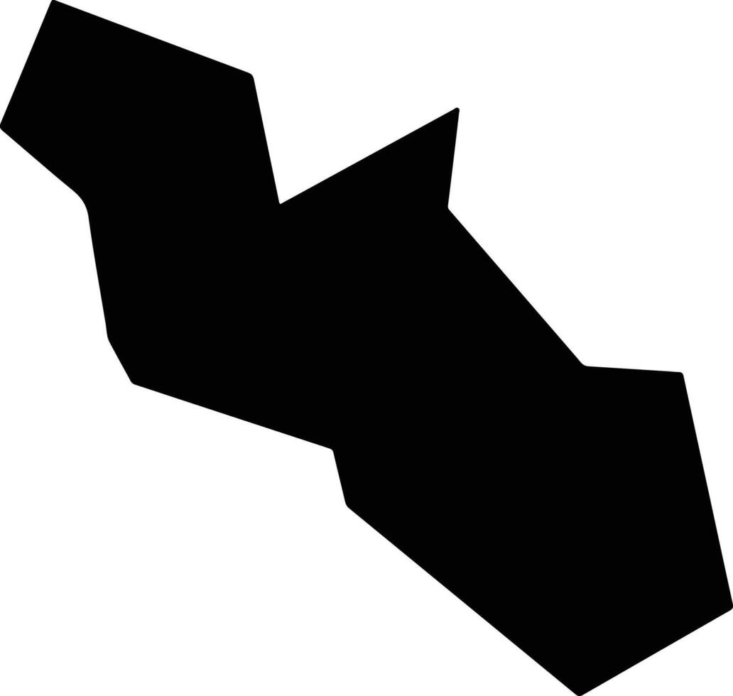 Tiradentes Brazil silhouette map vector
